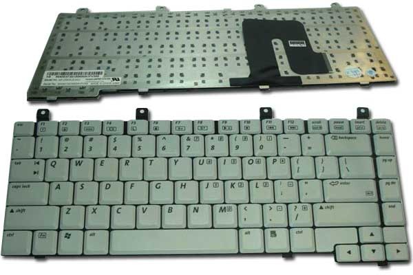 Клавиатура для ноутбука HP Pavilion dv4000, dv4100, dv4200, dv4300, dv4400, Compaq Presario V4000, V4100, V4200, V4300, V44000 NSK-H3K0R, 99.N6982.K0R, K031830A1, K031830B1 АНГЛИЙСКАЯ СЕРАЯ