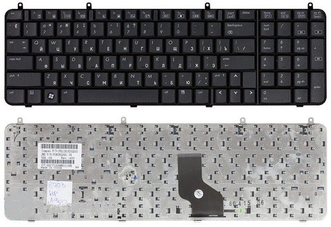 Клавиатура для ноутбука HP Presario A900, A910, A909, A945 PK1303D0200 V080502AS1 Чёрный ENG АНГЛИЙСКАЯ