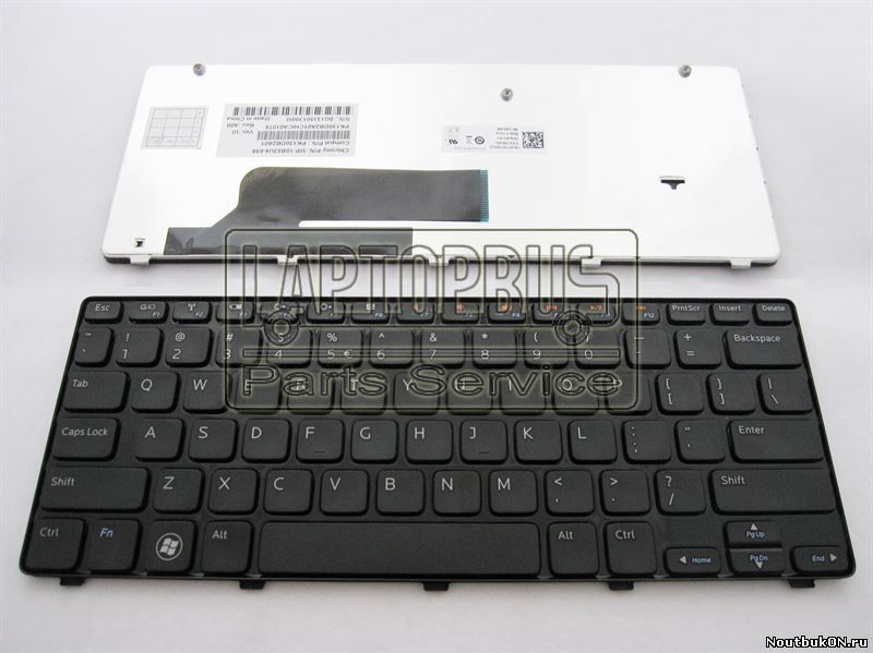 Клавиатура для ноутбука Dell Inspiron 1121 M101z MP-10B53U4-698 0FC7XY CN-0FC7XY PK130DB2A01 KBDE5150101 SKU: KBDE5150101 черная только английские буквы
