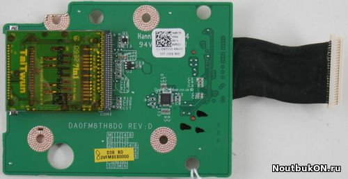 Плата Card Reader для Dell PP39L 1555 – DA0FM8TH8D0 – REV:D