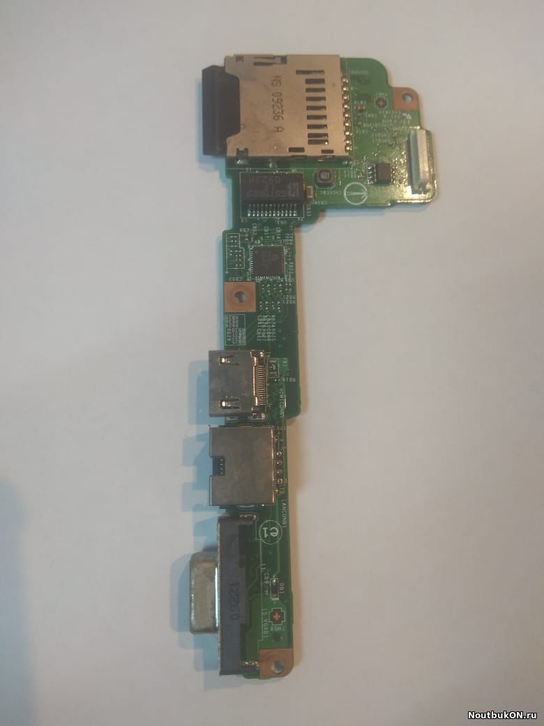 Плата разъемов VGA, HDMI, RJ-45, SD для ноутбука MSI X400, MSI X400-209UA, MSI X400-209UA-BSSU352G25X7P, X410 MS-14620 VER:0B MS-1462O VER:0B MS-1462 VER:0B