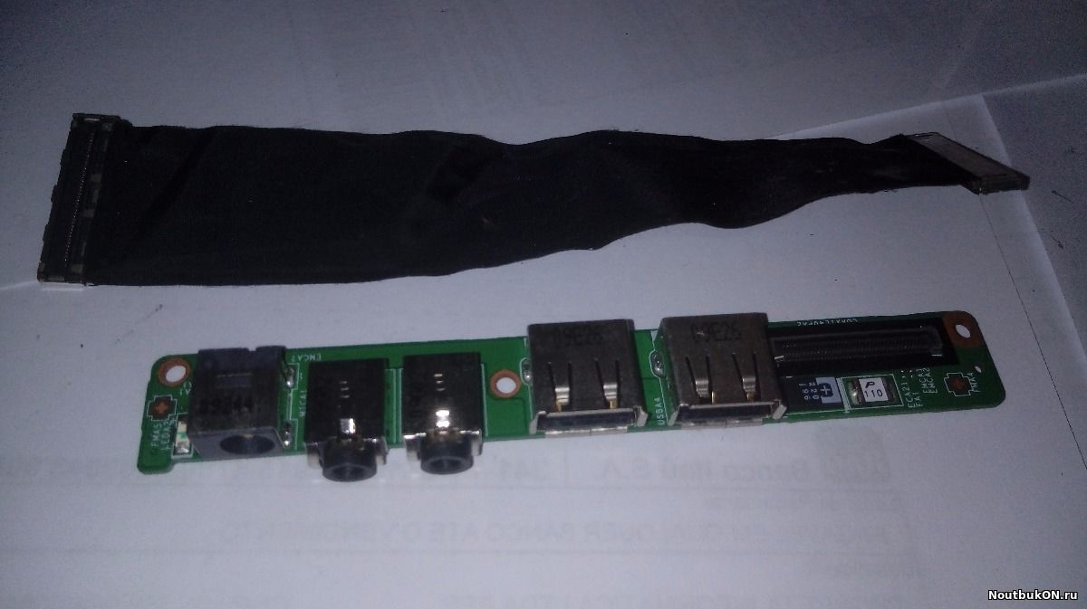 Плата кнопки включения + USB+Audio для ноутбука MSI X400