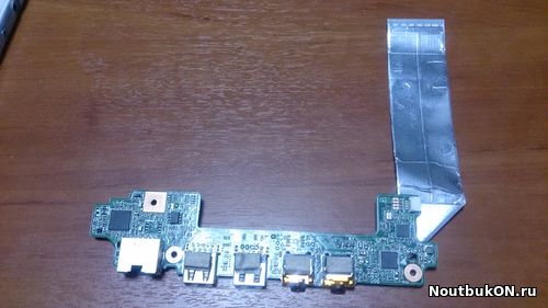 Плата USB 3.0 AUDIO LAN разъемов + кнопка включения для ноутбука ASUS Eee PC 1215 60-OA3CIO20000-D02 69NA3CB12D02 1215B_IO_BOARD С ШЛЕЙФОМ