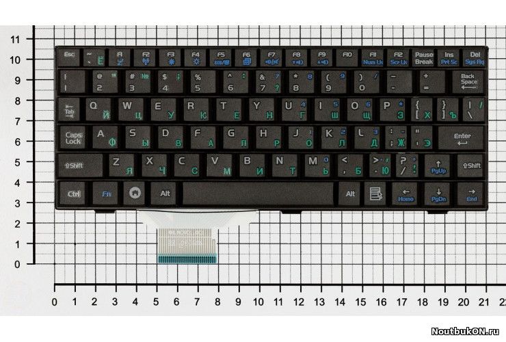 Клавиатура для нетбука Asus Eee PC 700, 701, 900, 901, 902, 2G, 4G БЕЗ СТРЕЛКИ "ВПРАВО" ЧЕРНАЯ RU V072462AS1, V072462AS2, V072462BS1, 04GN021KRU00,04GN021KRU10,04GN021KRU20,04GN021KRU30,04GN022KRU10,