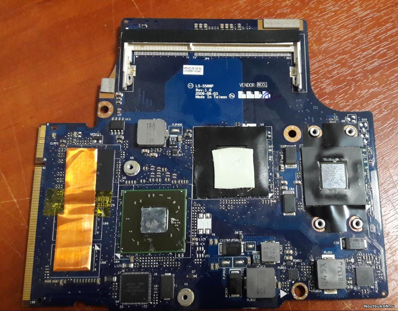 Плата центрального процессора Lenovo IdeaPad U450P LS-5588P rev: 1.0 НЕРАБОЧАЯ