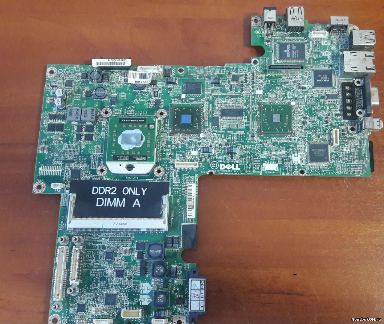 Материнская плата для ноутбука Dell-Inspiron-1521 1721 AMD DAOFX5MB8D0 Rev: D НЕТ ИЗОБРАЖЕНИЯ
