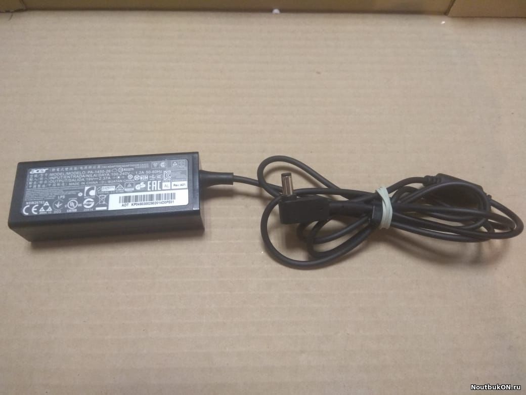 Зарядное устройство для ноутбука Acer 19V 2.37A 45W PA-1450-26 ОРИГИНАЛ РАЗЪЕМ 5,5*1,7 мм угловой оригинал
