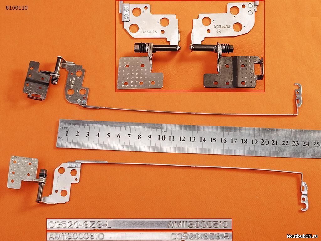 Петли для ноутбука Lenovo IdeaPad 110-15IBR AM11S000510 AM11S000610 , 110-15AST, 110-15ACL (AM11S000620, AM11S000520)