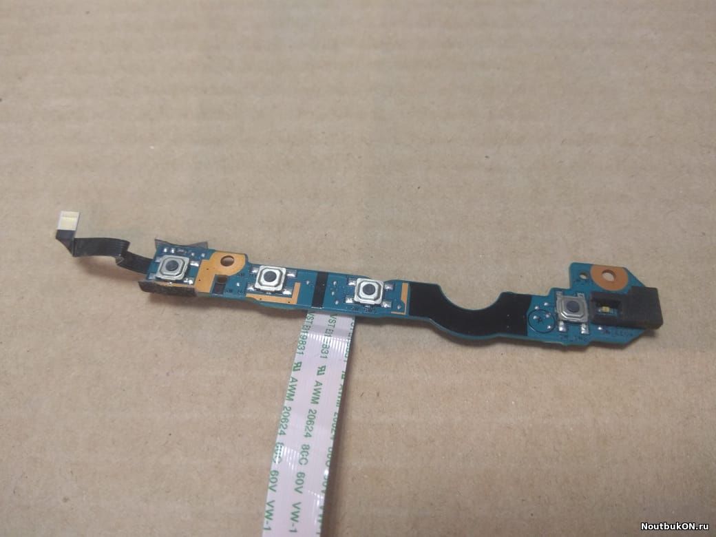 Плата КНОПКА ВКЛЮЧЕНИЯ ДЛЯ НОУТБУКА SONY SVS15 1P-1123J06-4011 V130_MP_SWITCH C ШЛЕЙФОМ V130 SWITCH FFC 014-0101-799_A