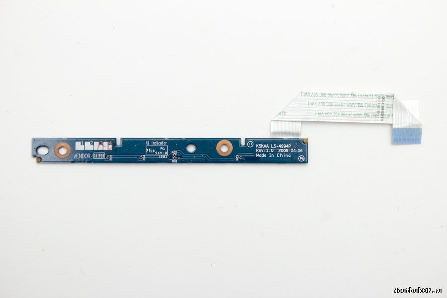 Плата ИНДИКАЦИИ для ноутбука TOSHIBA SATELLITE A500 A505 LS-4994P