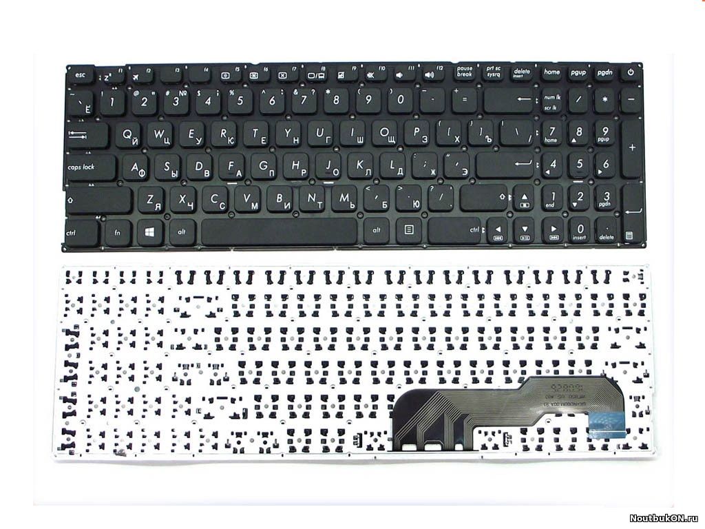 Клавиатура для ноутбука ASUS X541 D541 F541 ЧЕРНАЯ 0KNB0-6122RU0Q, 9Z.ND00M.00R, 0KN0-UK2RU16, 0KNB0-6132RU00, SG-84800-XAA, 90NB0CG1-R31RU0, 90NB0CG1-R32RU0, 0KNB0-6122RU0Q, 9Z.ND00M.00R, 90NB0CI1-M0