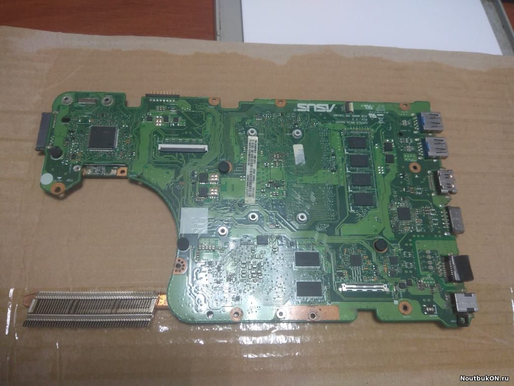 Материнская плата для ноутбука Asus X555L X55LD REV. 3.3 60NB08I0-MB1N01 НЕ РАБОЧАЯ НЕ ВКЛЮЧАЕТСЯ УБИТ ПРОЦЕССОР Intel