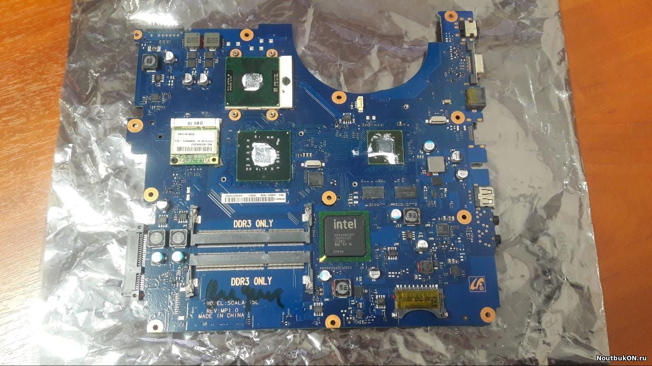 Материнская плата Samsung RV510 (BA92-07045A / BA92-07045B) нерабочая ДОХЛЫЙ ВИДИК