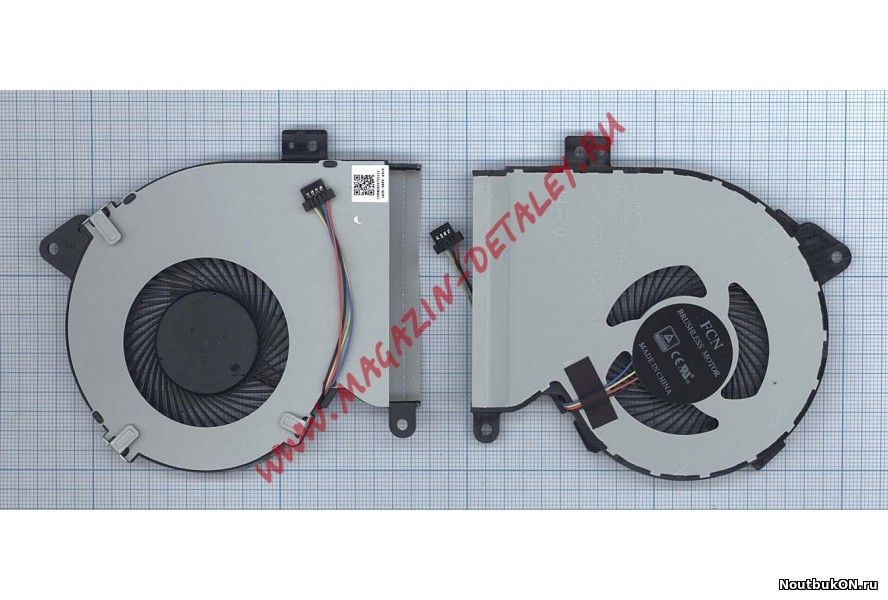 Вентилятор (кулер) для Asus X540 X540S X540SA X540LA K540LJ X540YA X540 X541U F540 F540UP R540 R540UP p/n: DFS2004057S0T-FHM7