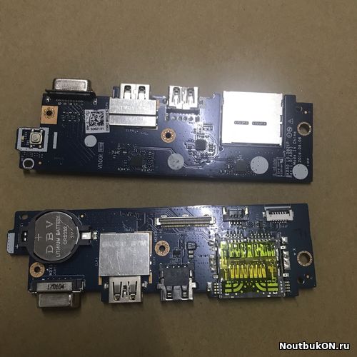 Плата кнопки включения + usb+vga+картридер для Dell 5468 5568 V5568 LS-D821P