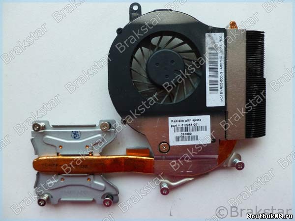 Система охлаждения (только радиатор) для ноутбука HP COMPAQ G62 CQ62 G72 612355-001 KSB0505HA-A NFB73B05H amd