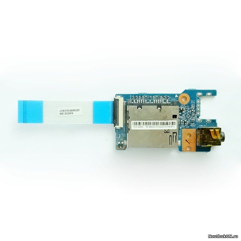 Плата AUDIO разъема + cardreader для ноутбука Lenovo G480 G485