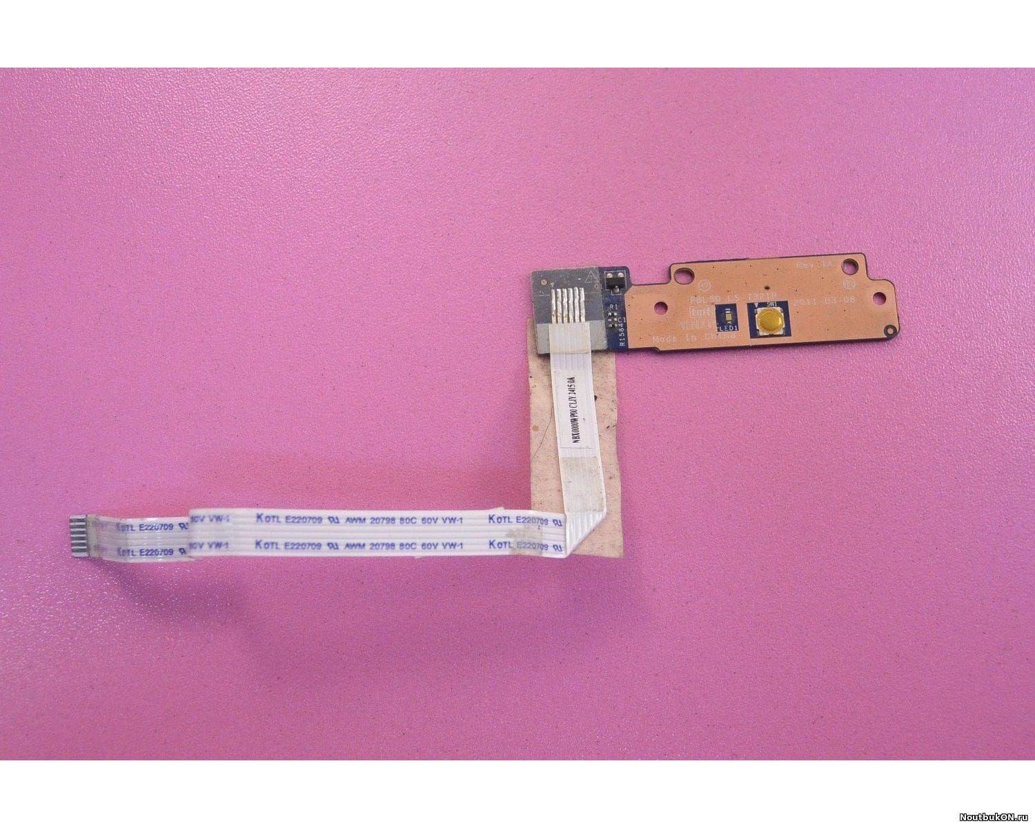 Плата кнопка включения для ноутбука для ноутбука ASUS K43T K43A K43TK PBL50 LS-7321P