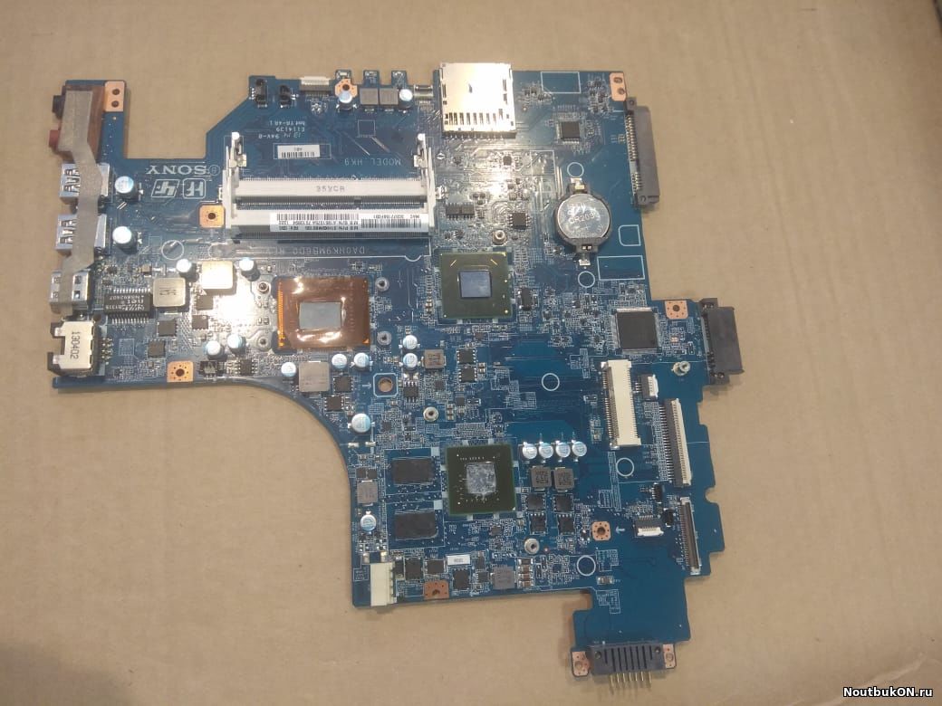 Материнская плата для ноутбука Sony SVF152 DA0HK9MB6D0 ЧИП SR0V4 (Intel Pentium 987) BD82HM70 хаб Intel REV: D Quanta HK9 DA0HK9MB6D0 НЕРАБОЧАЯ копанная под восстановление или как донор ВИДЕО gt740m 1