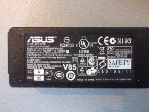 Зарядное устройство ASUS 19V 2.1A разъем штекера 2.5X0.7 для нетбуков