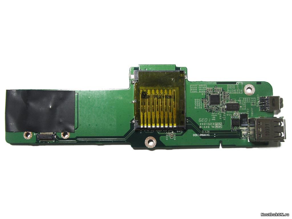 Разъем USB разъемов CARDREADER для ноутбука Dell Vostro 1015 A860 A840 DAVM9MPI6D0