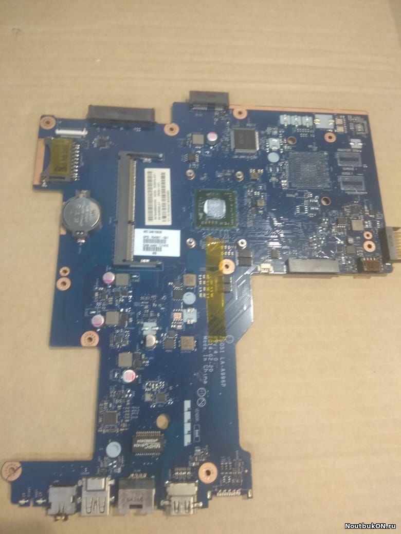 Материнская плата для ноутбука HP Pavillion 15-g007sr, 15-d000 Series (ZSO51 LA-A996P Rev: 4.0) с процессором AMD E1-6010 видео интегрированное