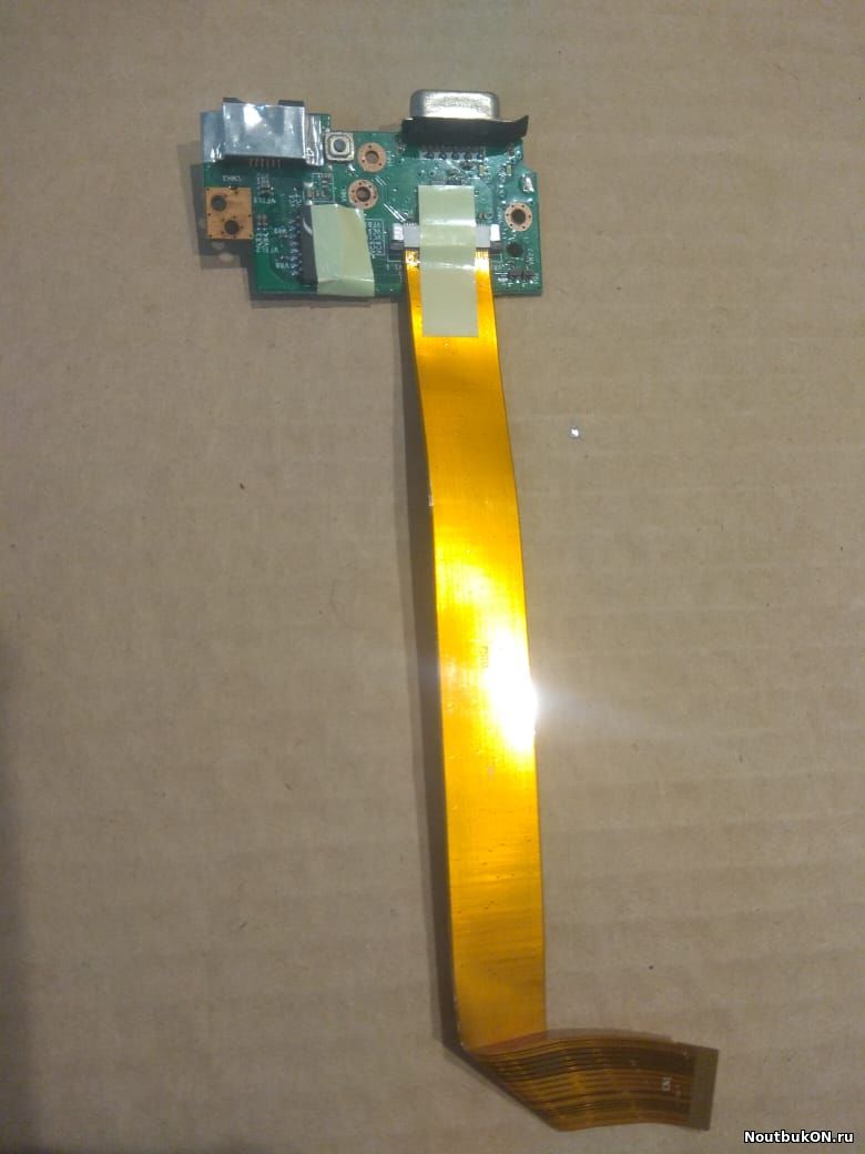 Плата кнопка включения LAN VGA для ноутбука DNS 10.1" [Mini] 0158199 P10Q_VGA_PCB_V1.1 с кабелем 5000-0001-0101 2012.0207.1000 p10Q_VGA_FPC_V1.0