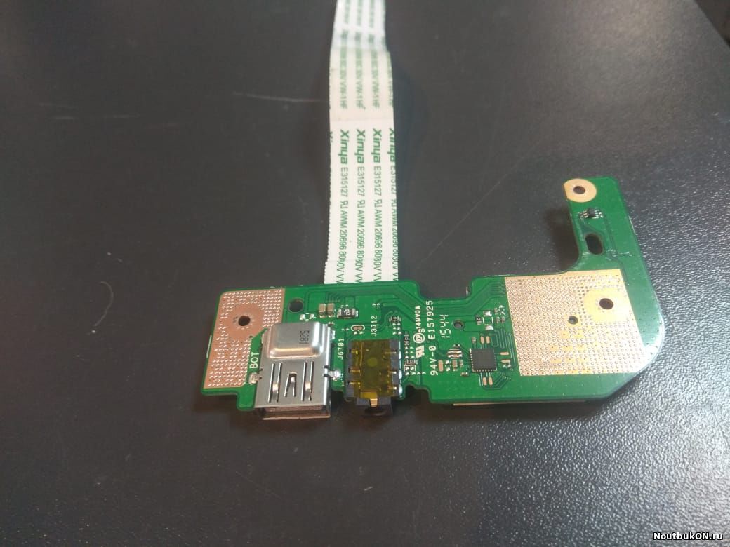 Плата USB AUDIO РАЗЪЕМ Card Reader для ноутбука Asus X554 X555LD_IO REV.2.0 USB 69N0R7B10B06-01, 60NB0620-IO1030 без шлейфа