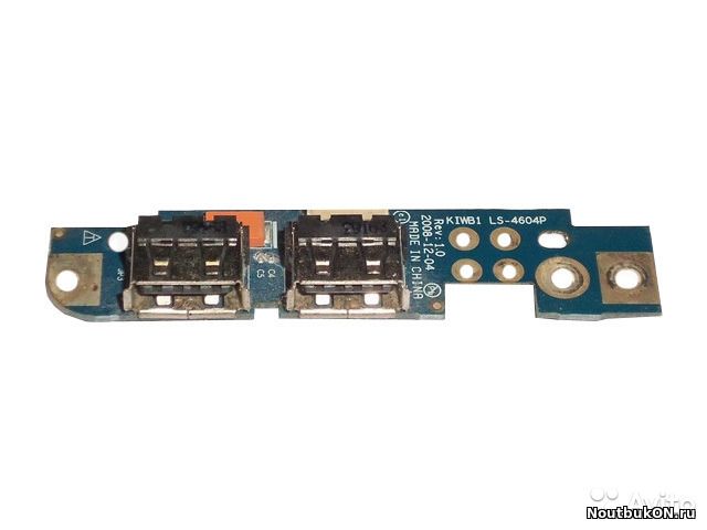 Плата USB разъемов для ноутбука Lenovo IdeaPad Y550A KIWB1 LS-4604P с кабелем