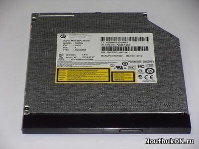 Заглушка ПРИВОДА ОПТИЧЕСКОГО DVD пластиковая накладка для ноутбука Hp pavilion 15-g 750636-001 белая BA81-14233A