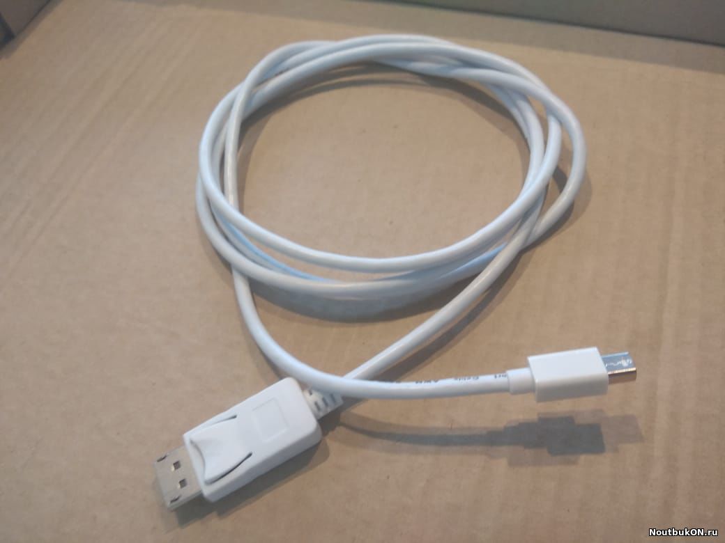 Кабель DisplayPort- miniDisplayPort 1.8 м белый