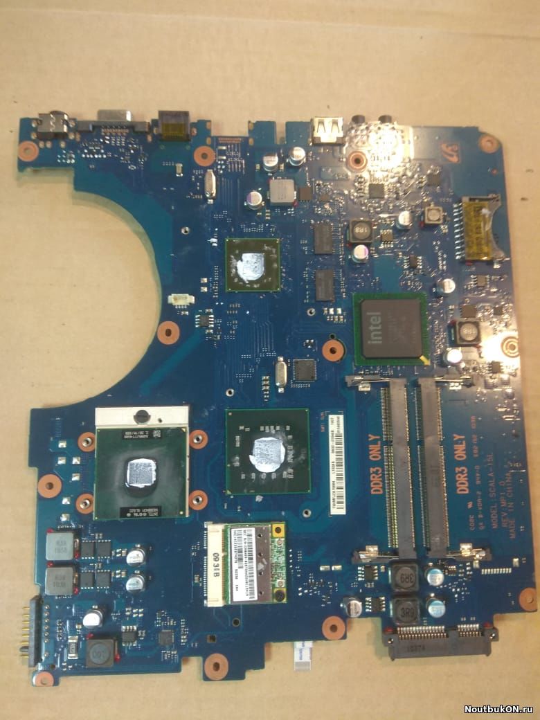 Материнская плата для ноутбука SAMSUNG RV508 INTEL DDR3 BA92-07046A BA92-07046B BA41-01378A Модель: SCALA-15L REV:MP1.0 НЕРАБОЧАЯ ДАЕТ ИЗО ЧЕРЕЗ РАЗ ВИДЕОЧИП AMD RADEON ПОД ЗАМЕНУ