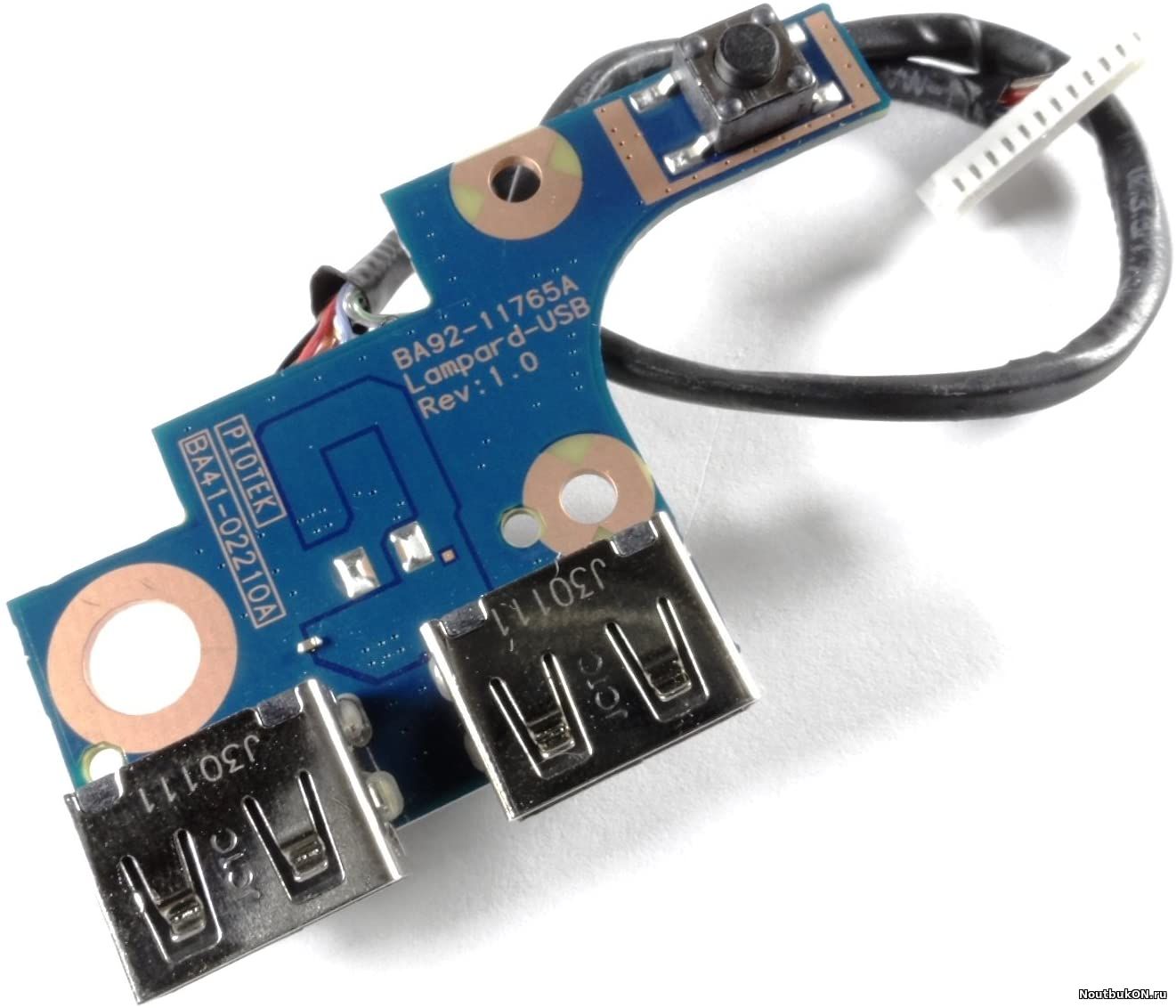 Плата USB разъемов кнопка включения для Samsung NP270E5E, NP270E5V, NP300E5E, NP355E5C, NP550P5C BA92-11765A BA41-02210A