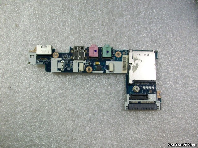 Плата USB LAN разъёмов + cardreader от ноутбука Acer Aspire One D260 532H D255 nav50 ls-5655p