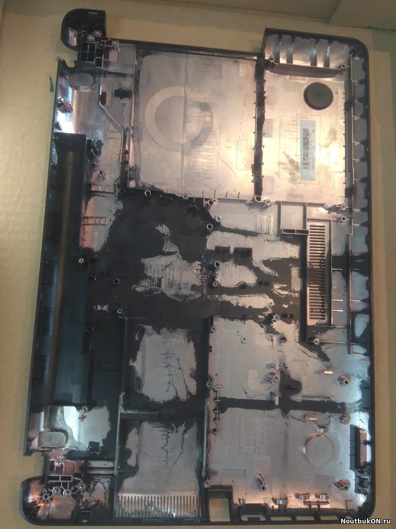 Часть корпуса поддон нижняя часть корыто для Asus R541, X541 чёрная (13NB0CG1AP0411, 13N0-ULA0D02, 13NB0CG1AP0402, 13NB0CG1AP0401