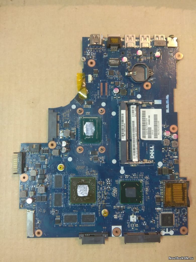 Материнская плата для ноутбука Dell Inspiron 3521 (LA-9104P rev:1.0 a00) нерабочая