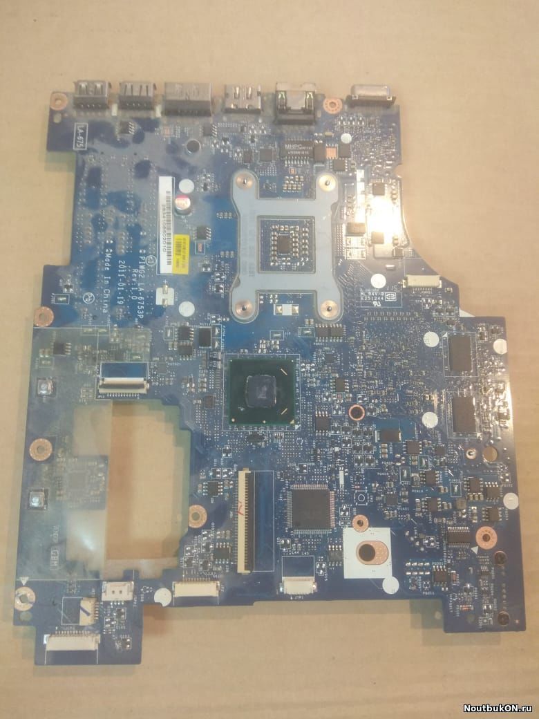Материнская плата Lenovo g570 g575 PIWG2 LA-6753P REV:1.0 intel	ATI Radeon HD6370M нерабочая видео дохлое	дискретку не отключить не распаянно питание на встроенку