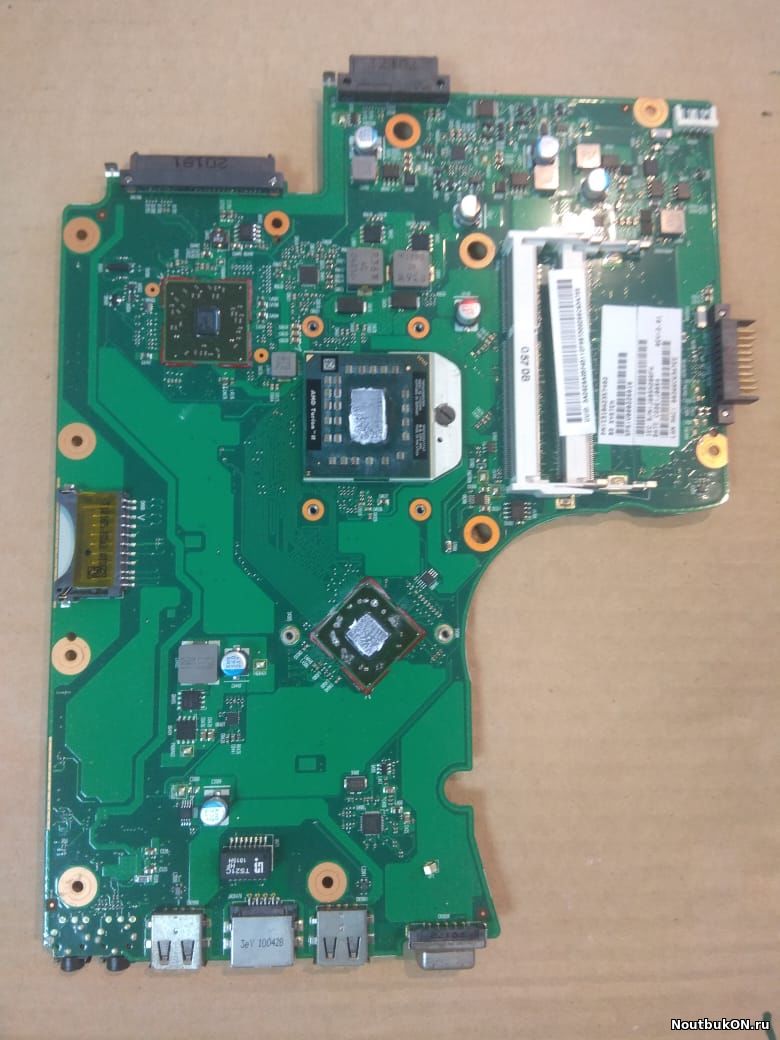 Материнская плата для ноутбука Toshiba Satellite C650D AMD 6050A2357401-MB-A02 НЕРАБОЧАЯ ВКЛЮЧАЕТСЯ НЕТ ИЗО