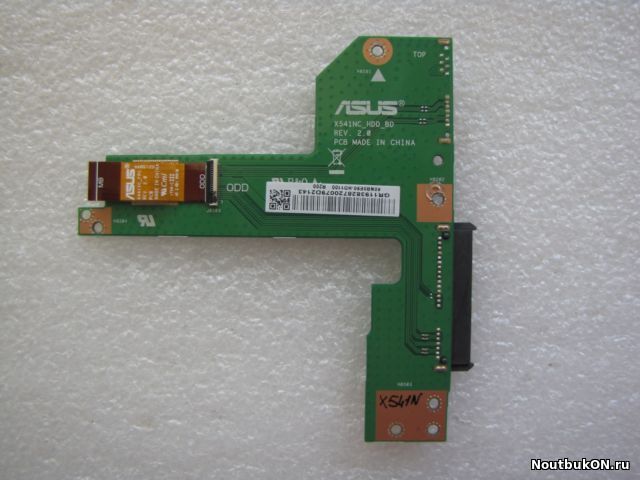 Плата hdd подключения жесткого диска и привода разъем подключения привода не распаян для ноутбука Asus X541 x541nc_hdd_bd rev.2.0 60nb0e90-hd1100 с шлейфом x441sc_fpc rev.2.0