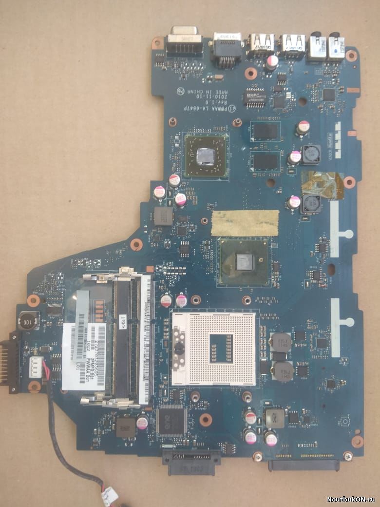 Материнская плата для ноутбука Toshiba C660 C660D PWWAA la-6847p rev 1.0 INTEL нерабочая видеочип под замену если подуть дает изо без разьемов usb НЕТ ЗАЩЕЛКИ КРЕПЛЕНИЯ РАЗЪЕМА КЛАВИАТУРЫ