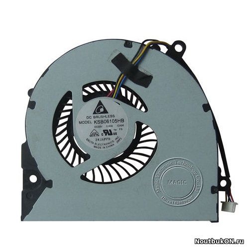 Вентилятор (кулер) для ноутбука Asus Asus X75, X75SV, X75VD, X75A, F75A KSB06105HB-CA56 13GN3DO1AM010-1 3CXJ4TMJN00 СОВМЕСТИМ С DNS A15 A15A A15H 13N0-ZGP0101