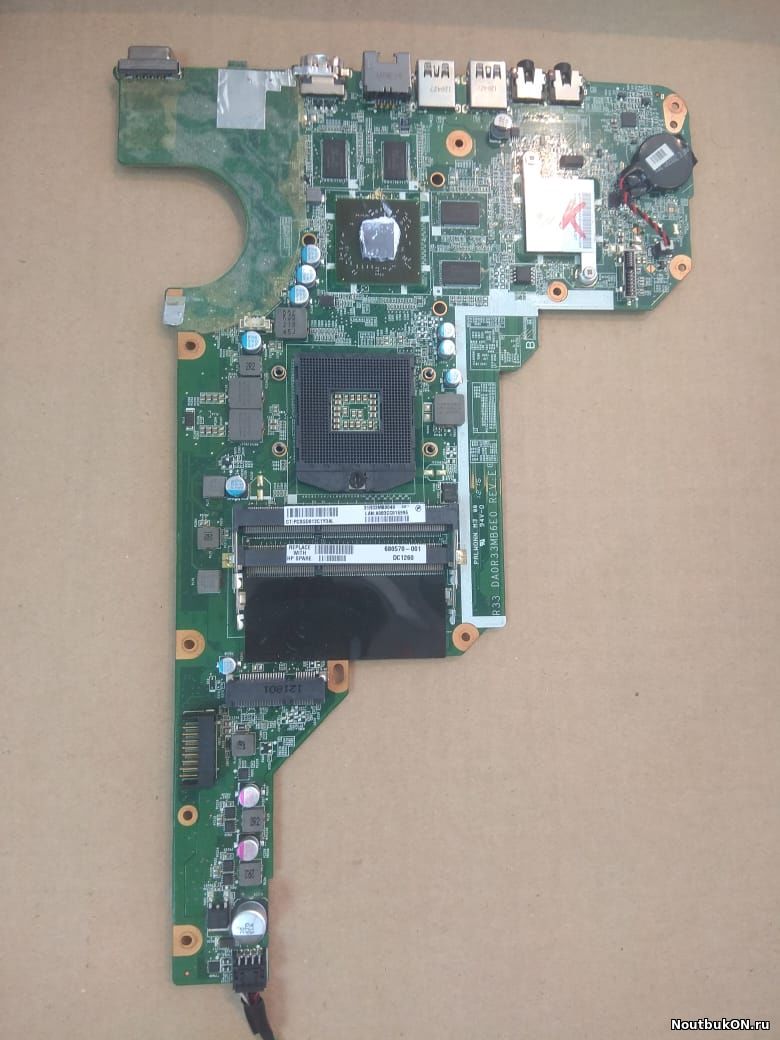 Материнская плата для ноутбука HP Pavilion G7-2000 G6 2000, 2100, 2200 и 2300 Series DA0R33MB6E0 REV:E INTEL ТРЕТЬЕ ПОКОЛЕНИЕ дискретный видеочип AMD HD7670 2 Gb