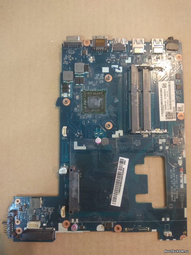 Материнская плата ДЛЯ НОУТБУКА Lenovo G505 LA-9912P нерабочая дохлый проц