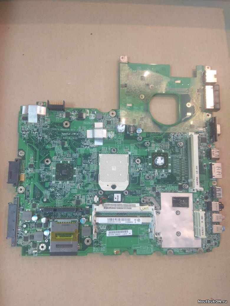 Материнская плата для ноутбука Acer Aspire 6930G MotherBoard DA0ZK3MB6F0 REV: F (AMD) не рабочая СЕВЕРНЫЙ МОСТ ПОД ЗАМЕНУ