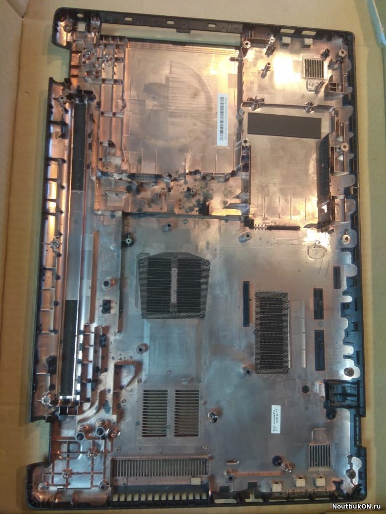 Часть корпуса ПОДДОН НИЖНЯЯ ЧАСТЬ КОРЫТО ноутбука Acer Aspire E5-722, E5-722G, E5-772, E5-772G, E5-773, E5-773G 460.04X0D.0004