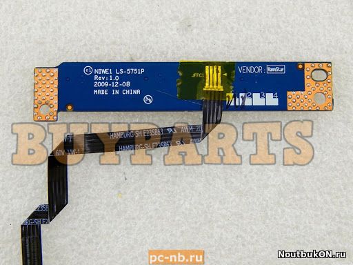 Плата кнопка включения для ноутбука Lenovo G460 g465, Z460, Z465, 20041 G460 20041 G460 20041 LS-5751P NIWE1
