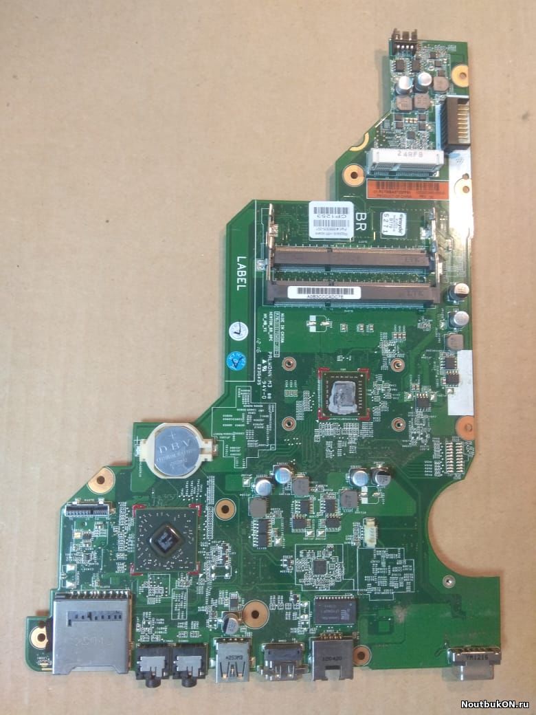 Материнская плата для ноутбука HP 650, 655, CQ58 AMD E-300 688305-001 010172W00-J09-G НЕРАБОЧАЯ ДОХЛЫЙ ПРОЦ