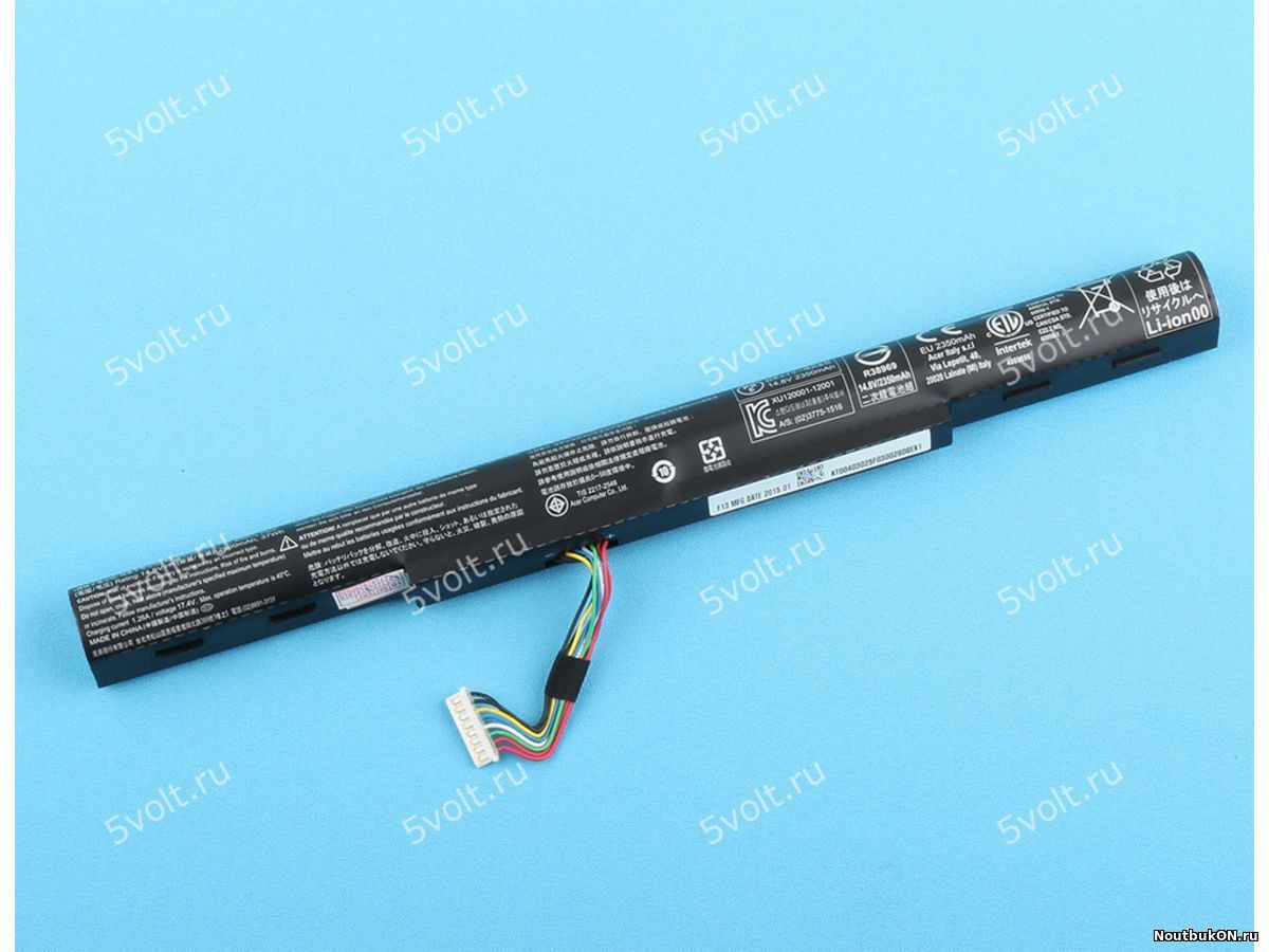 Аккумулятор для ноутбука Acer Aspire E5-422, E5-472, E5-473, E5-522, E5-532, E5-573, E5-573G, E5-722, E5-772, ES1-420, ES1-421, V3-574 N15Q1 ОРИГИНАЛ 2500 mAh 14.8V 37Wh СТЕПЕНЬ ИЗНОШЕННОСТИ 37% и 50