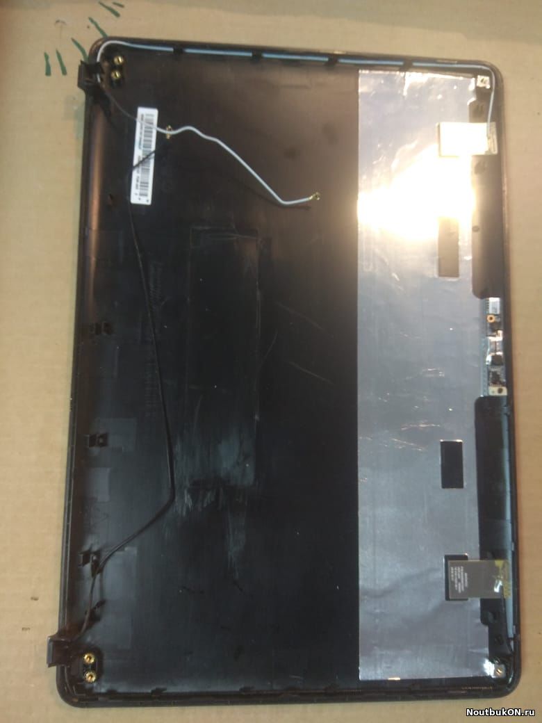 Часть корпуса крышка с рамкой для ноутбука Toshiba Satellite L630, L635, L630D V000240150 V000240080 КОРИЧНЕВЫЙ ЦВЕТ