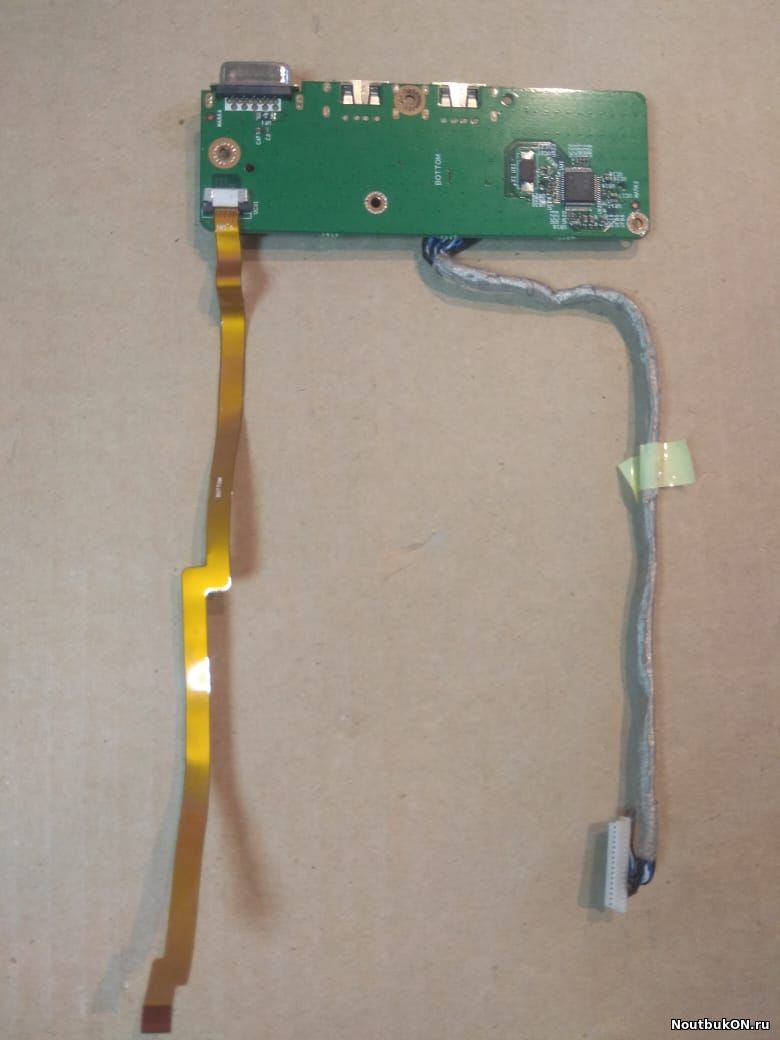 Плата USB разъемов VGA кнопка включения для ноутбука Expert Line slim series x300_USB_PCB С ШЛЕЙФАМИ